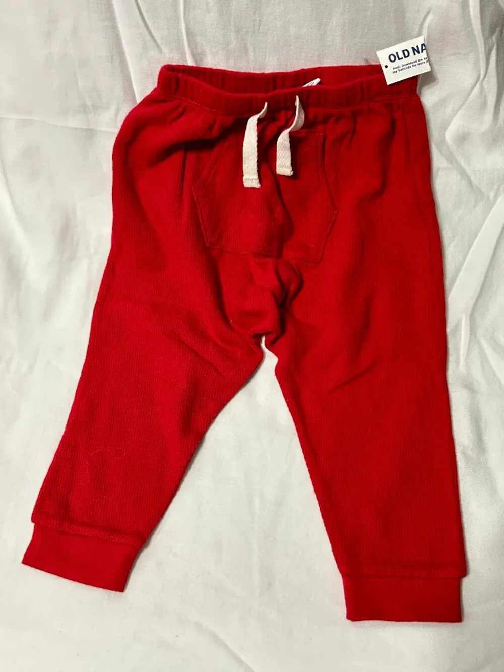 18 month Red and Gray Light-weight Jogger Sweatpants 2 pieces Brand New NWT